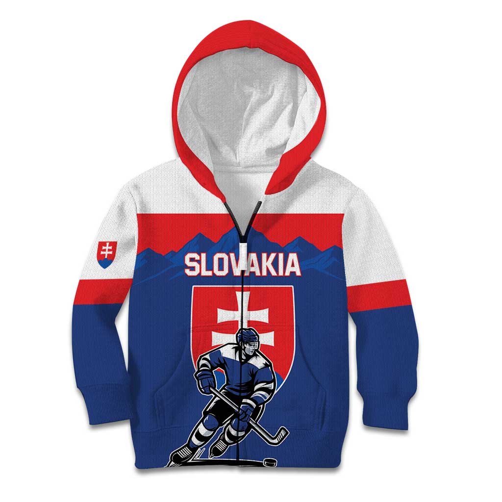 Custom Hockey 2026 Slovakia Kid Hoodie Nasi Chlapci Go Champions - Wonder Print Shop
