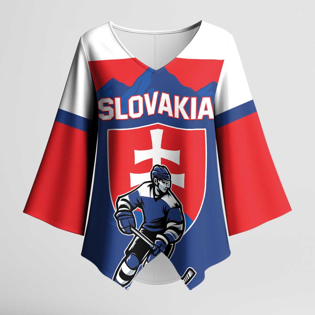 Custom Hockey 2026 Slovakia Kimono Sleeve Blouse Nasi Chlapci Go Champions - Wonder Print Shop