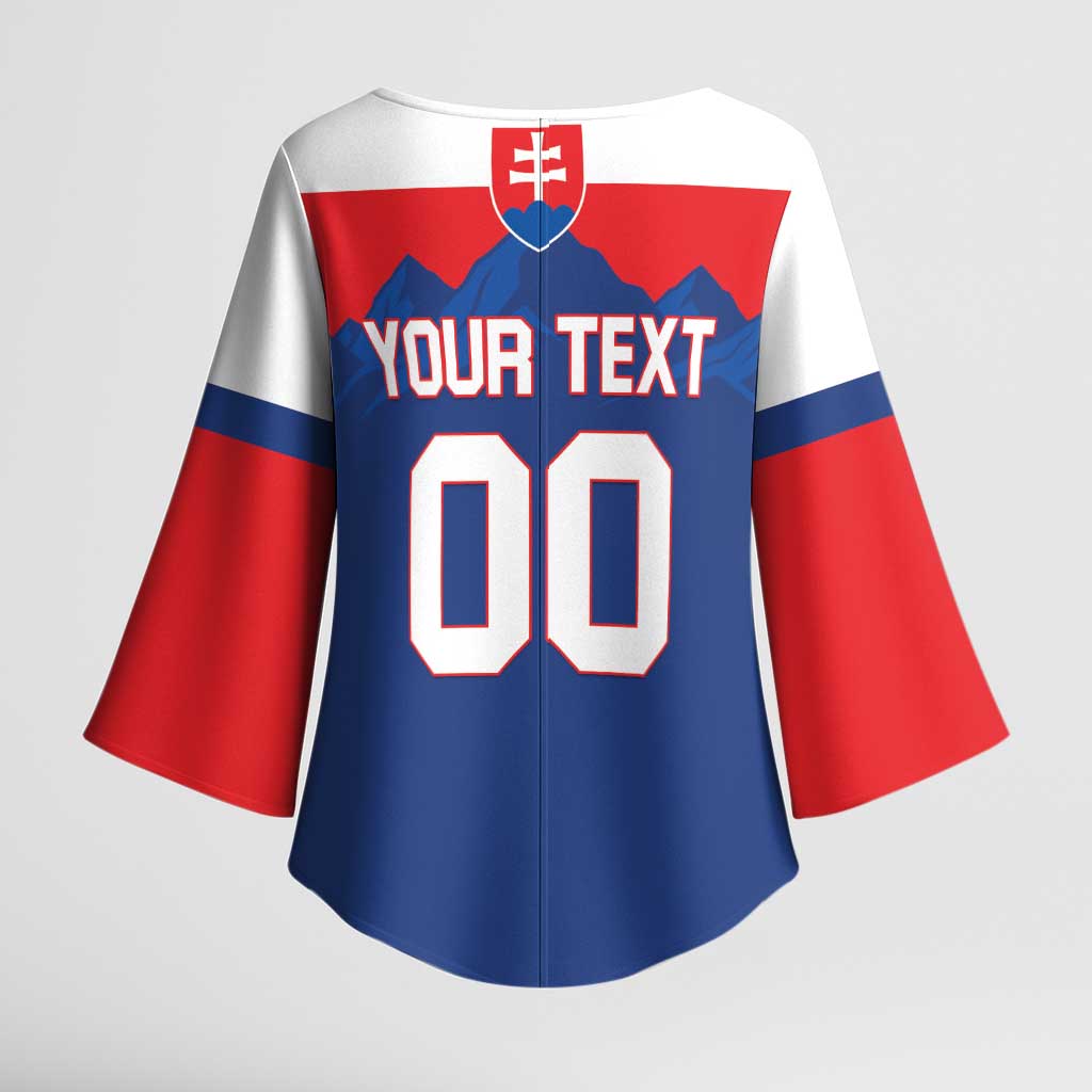 Custom Hockey 2026 Slovakia Kimono Sleeve Blouse Nasi Chlapci Go Champions - Wonder Print Shop