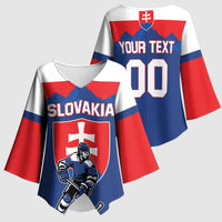 Custom Hockey 2026 Slovakia Kimono Sleeve Blouse Nasi Chlapci Go Champions - Wonder Print Shop
