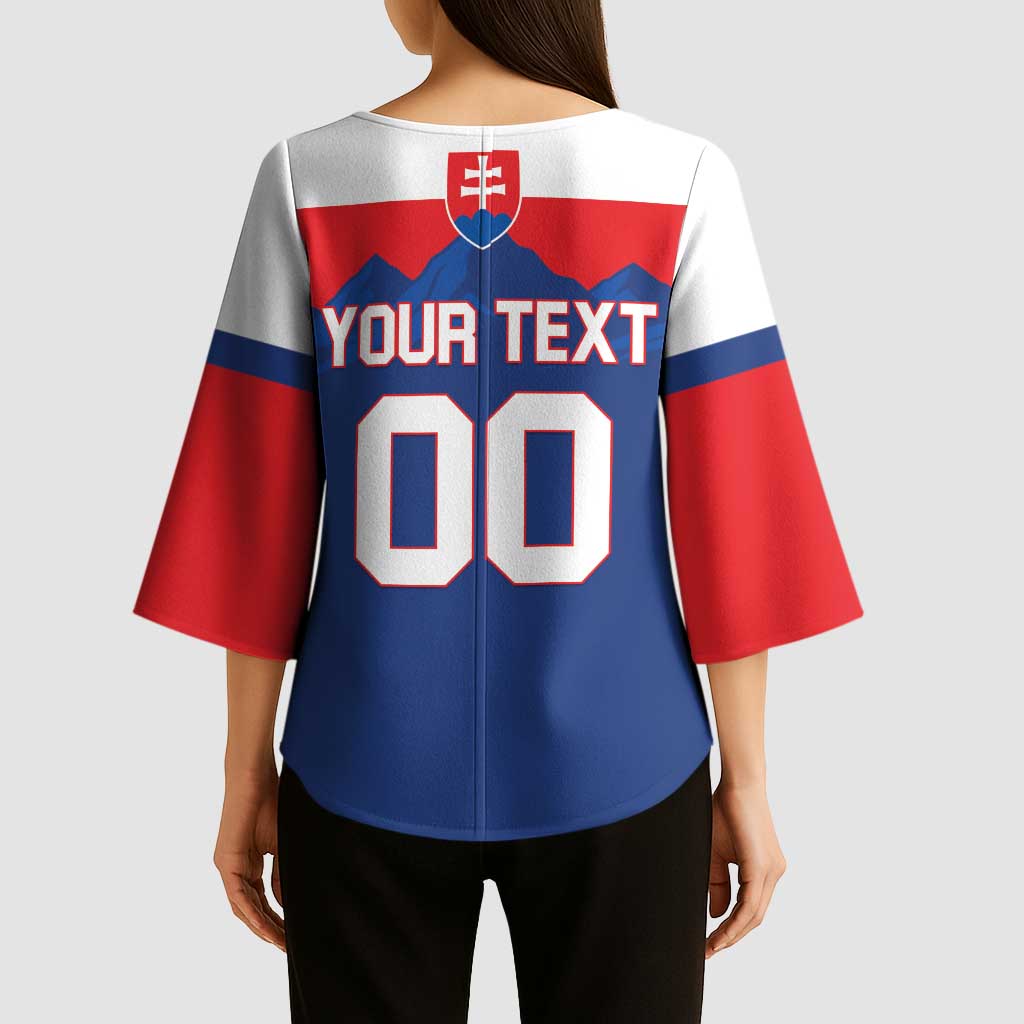 Custom Hockey 2026 Slovakia Kimono Sleeve Blouse Nasi Chlapci Go Champions - Wonder Print Shop