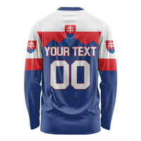 Custom Hockey 2026 Slovakia Long Sleeve Shirt Nasi Chlapci Go Champions - Wonder Print Shop