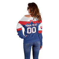 Custom Hockey 2026 Slovakia Off Shoulder Sweater Nasi Chlapci Go Champions - Wonder Print Shop