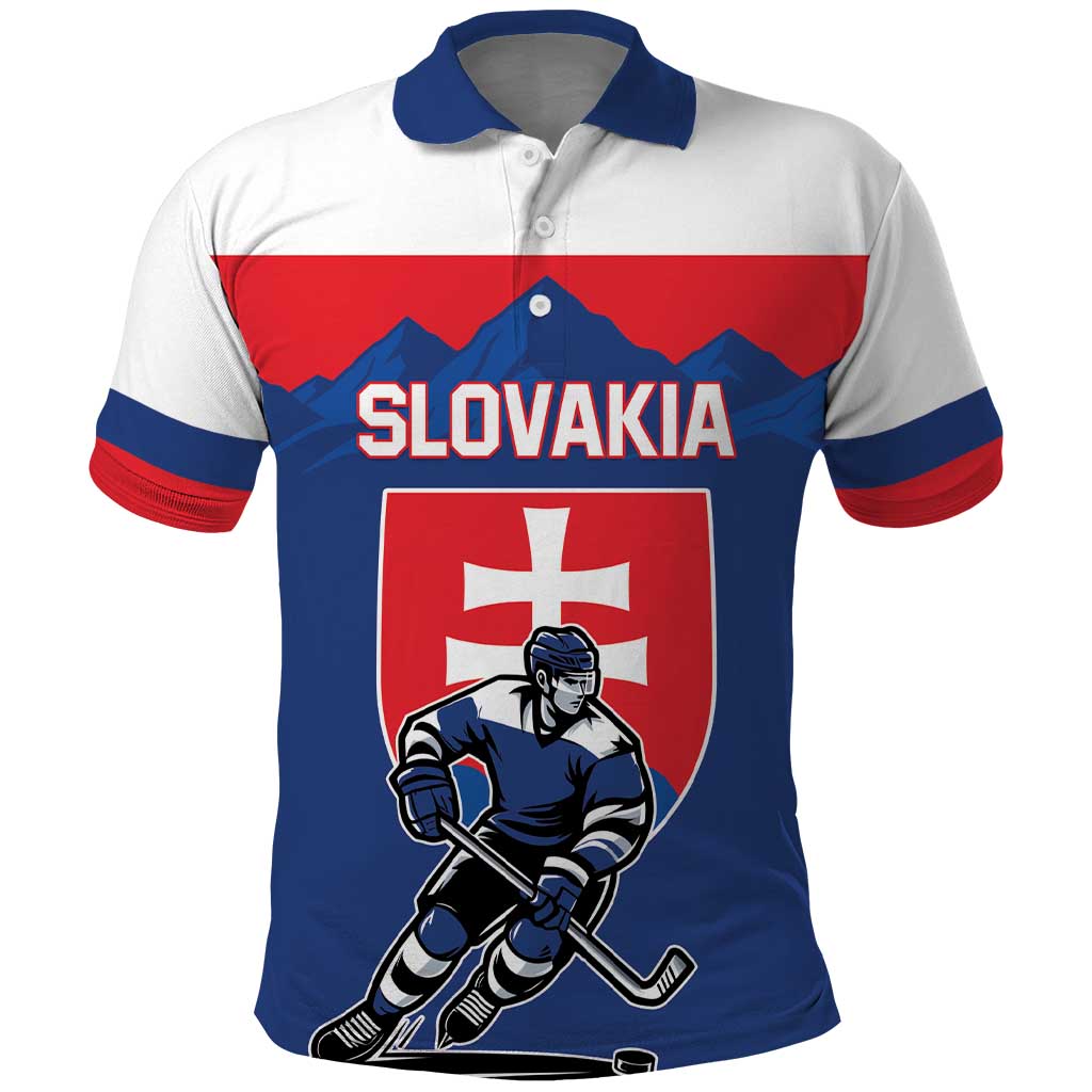 Custom Hockey 2026 Slovakia Polo Shirt Nasi Chlapci Go Champions - Wonder Print Shop