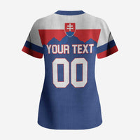 Custom Hockey 2026 Slovakia Scrub Top Nasi Chlapci Go Champions - Wonder Print Shop