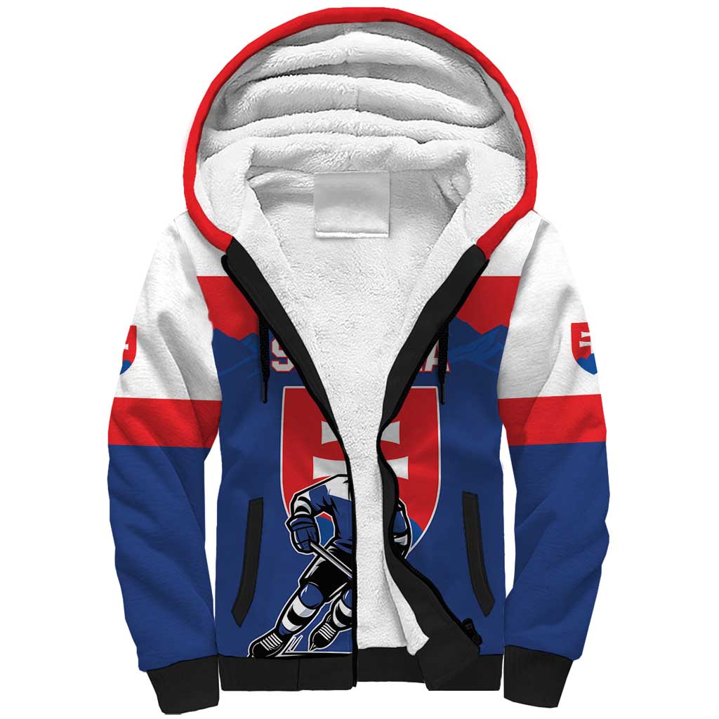 Custom Hockey 2026 Slovakia Sherpa Hoodie Nasi Chlapci Go Champions - Wonder Print Shop