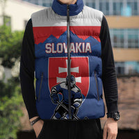 Custom Hockey 2026 Slovakia Sleeveless Puffer Jacket Nasi Chlapci Go Champions - Wonder Print Shop