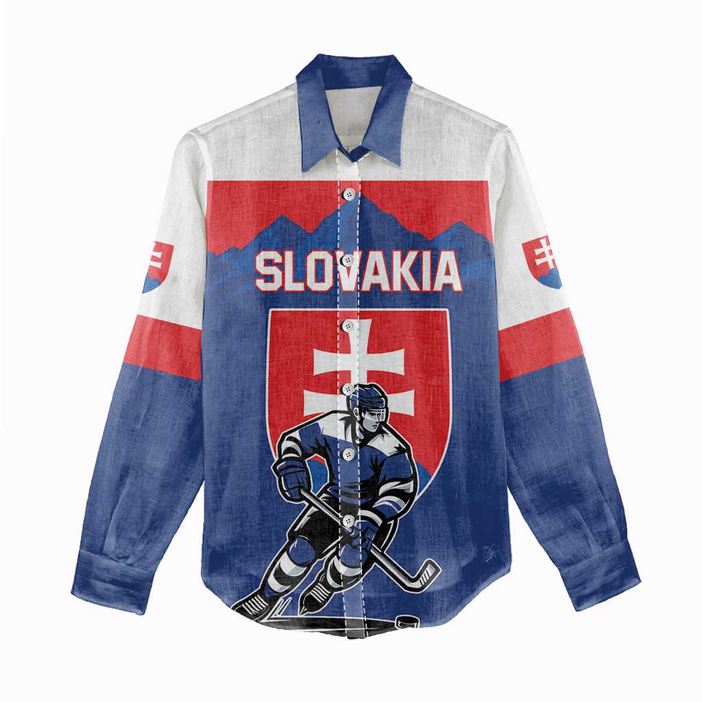 Custom Hockey 2026 Slovakia Women Casual Shirt Nasi Chlapci Go Champions - Wonder Print Shop