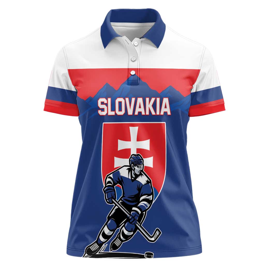 Custom Hockey 2026 Slovakia Women Polo Shirt Nasi Chlapci Go Champions - Wonder Print Shop