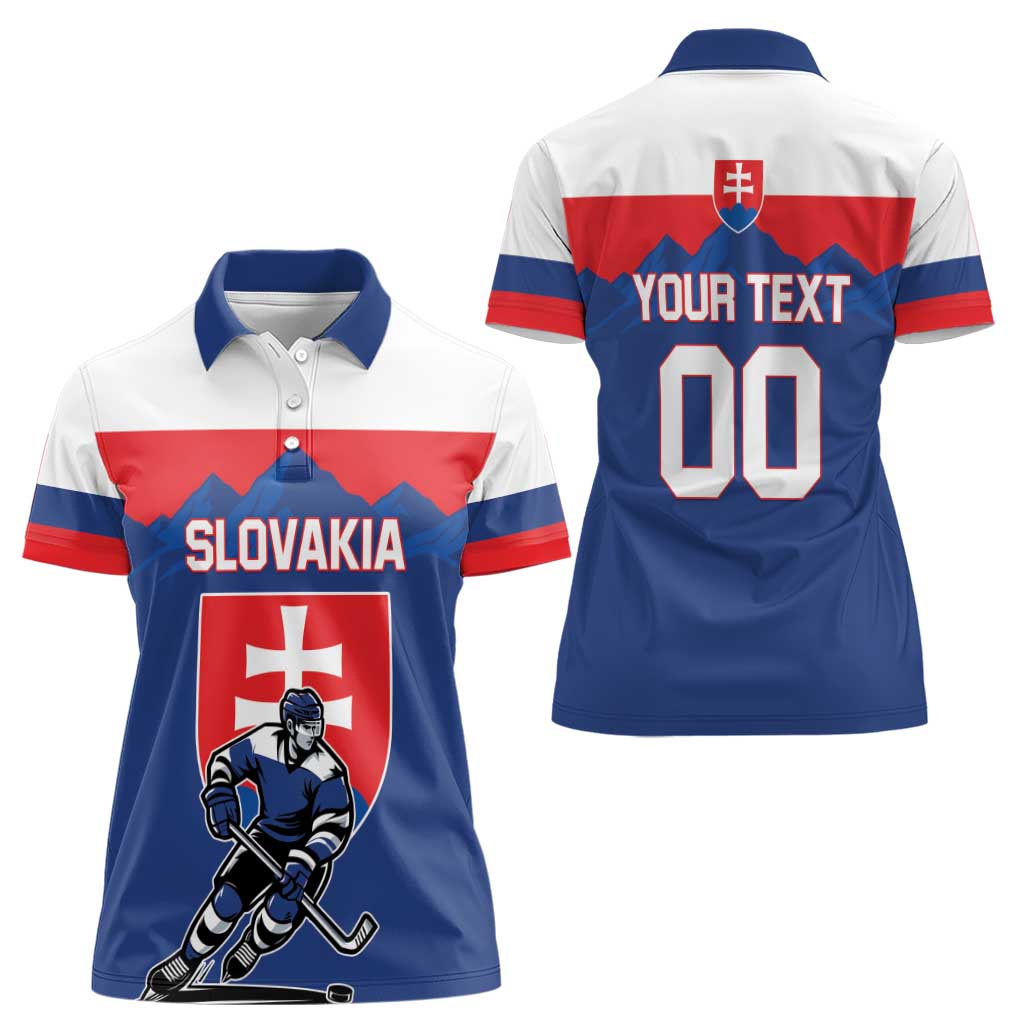 Custom Hockey 2026 Slovakia Women Polo Shirt Nasi Chlapci Go Champions - Wonder Print Shop