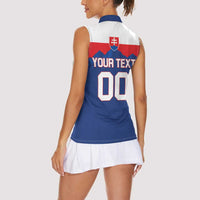 Custom Hockey 2026 Slovakia Women Sleeveless Polo Shirt Nasi Chlapci Go Champions - Wonder Print Shop