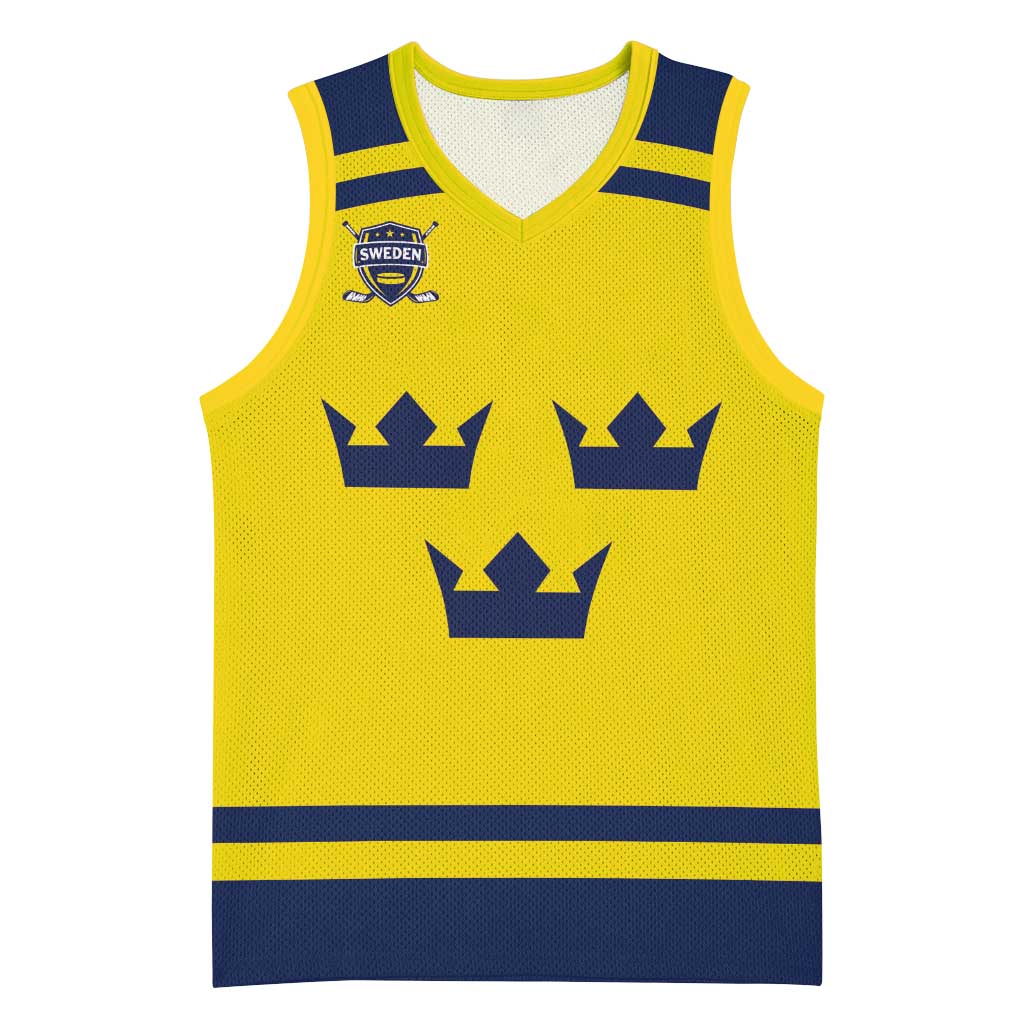Custom Hockey 2026 Sweden Basketball Jersey Tre Kronor Go Champions - Wonder Print Shop