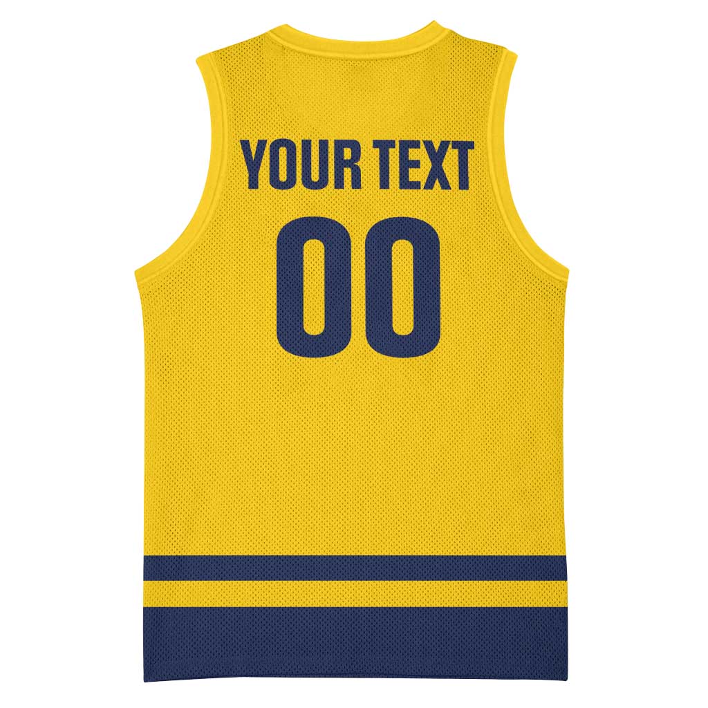 Custom Hockey 2026 Sweden Basketball Jersey Tre Kronor Go Champions - Wonder Print Shop
