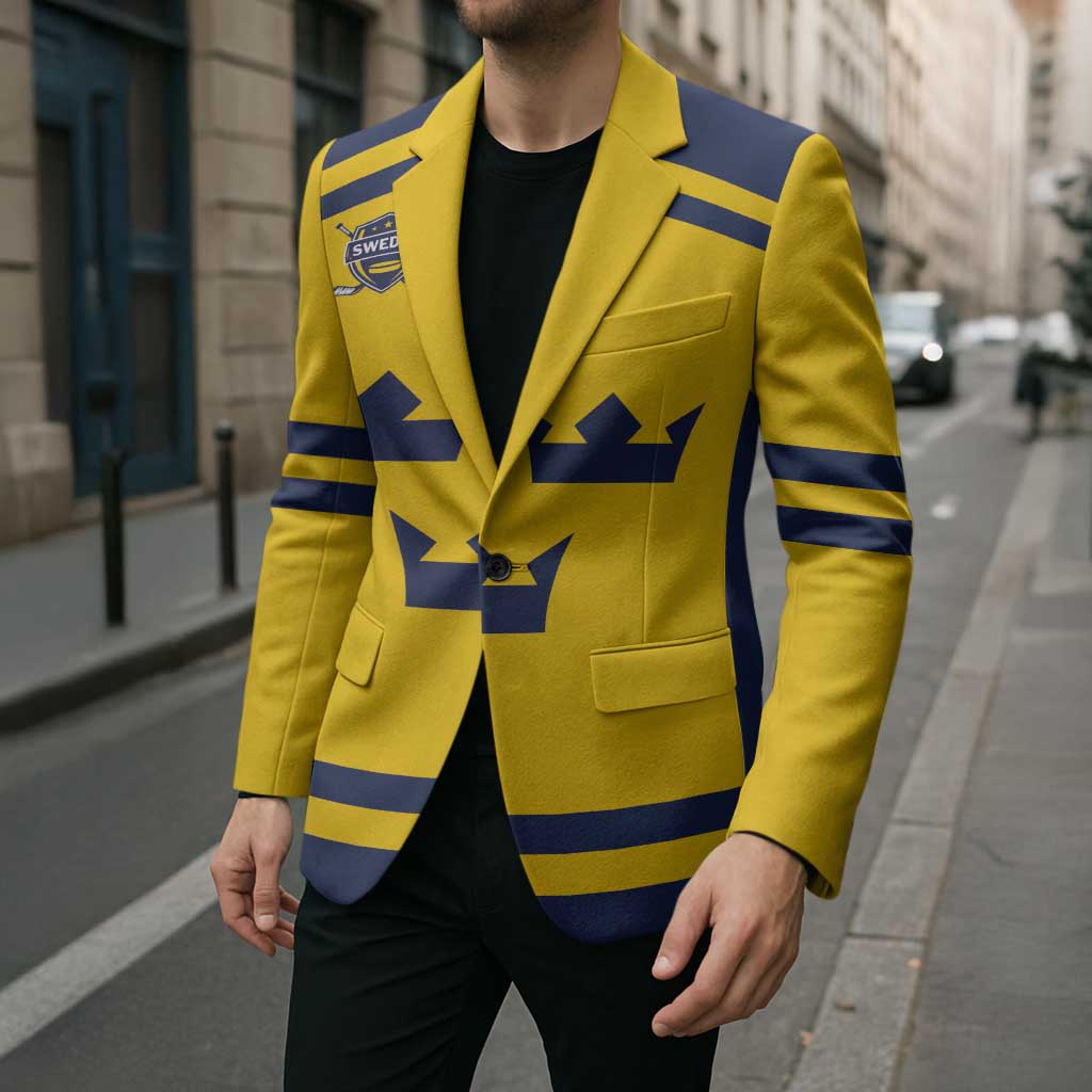 Custom Hockey 2026 Sweden Blazer Tre Kronor Go Champions - Wonder Print Shop