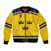 Custom Hockey 2026 Sweden Bomber Jacket Tre Kronor Go Champions - Wonder Print Shop