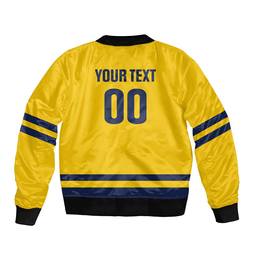 Custom Hockey 2026 Sweden Bomber Jacket Tre Kronor Go Champions - Wonder Print Shop