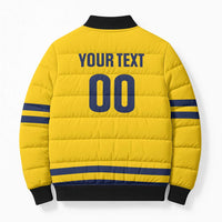 Custom Hockey 2026 Sweden Bomber Puffer Jacket Tre Kronor Go Champions - Wonder Print Shop