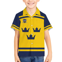 Custom Hockey 2026 Sweden Hawaiian Shirt Tre Kronor Go Champions - Wonder Print Shop