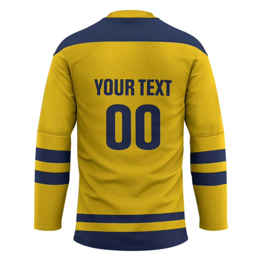 Custom Hockey 2026 Sweden Hockey Jersey Tre Kronor Go Champions - Wonder Print Shop