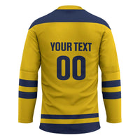 Custom Hockey 2026 Sweden Hockey Jersey Tre Kronor Go Champions - Wonder Print Shop