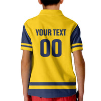 Custom Hockey 2026 Sweden Kid Polo Shirt Tre Kronor Go Champions - Wonder Print Shop