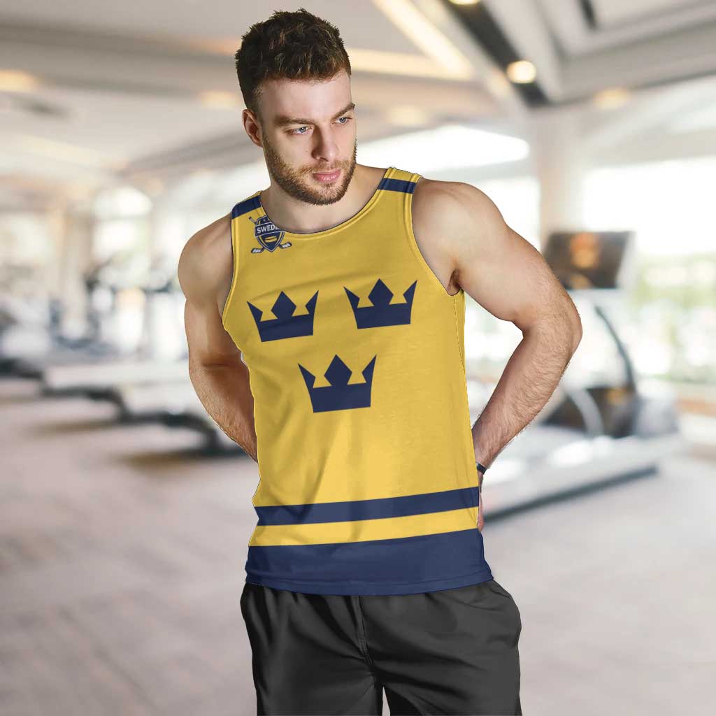 Custom Hockey 2026 Sweden Men Tank Top Tre Kronor Go Champions - Wonder Print Shop