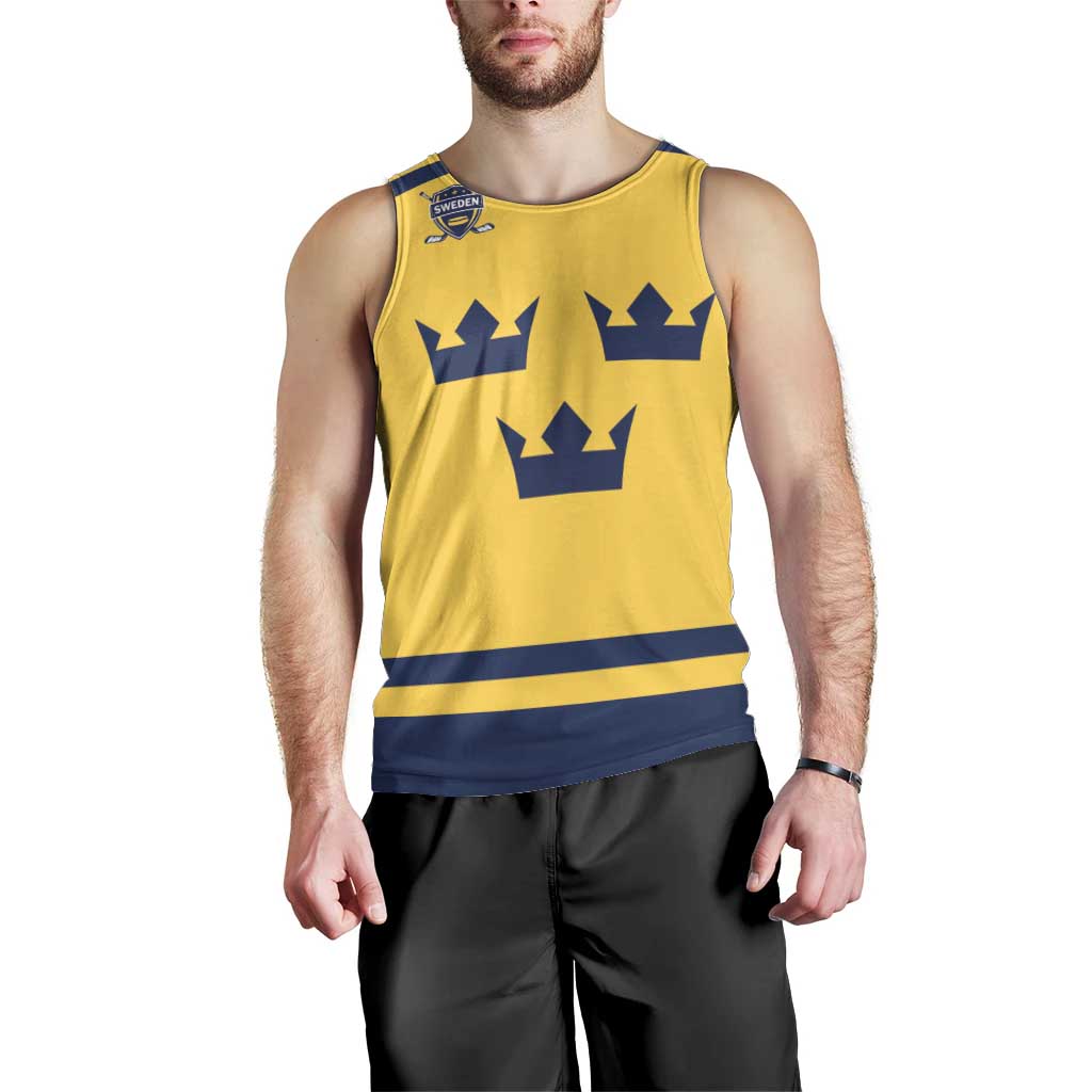 Custom Hockey 2026 Sweden Men Tank Top Tre Kronor Go Champions - Wonder Print Shop