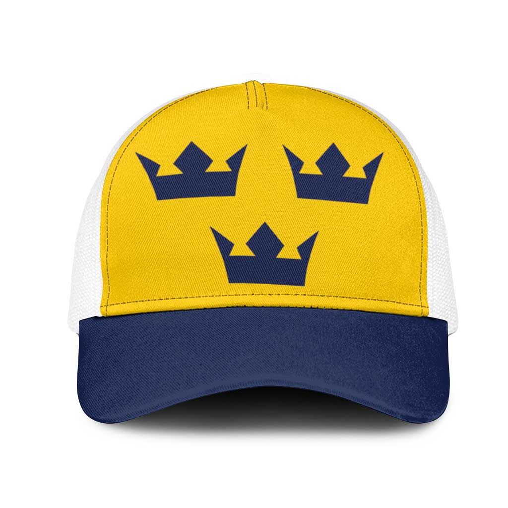 Hockey 2026 Sweden Mesh Trucker Cap Tre Kronor Go Champions