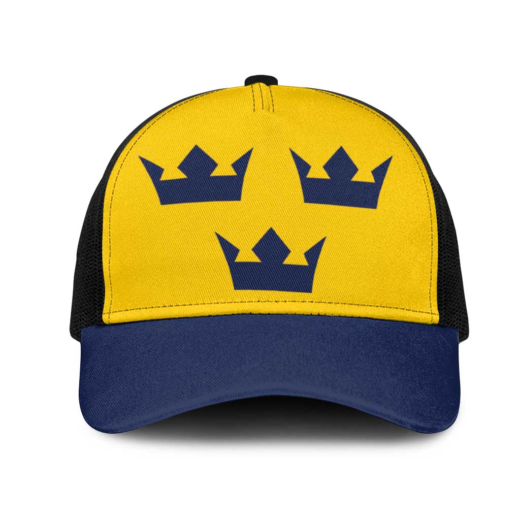 Hockey 2026 Sweden Mesh Trucker Cap Tre Kronor Go Champions