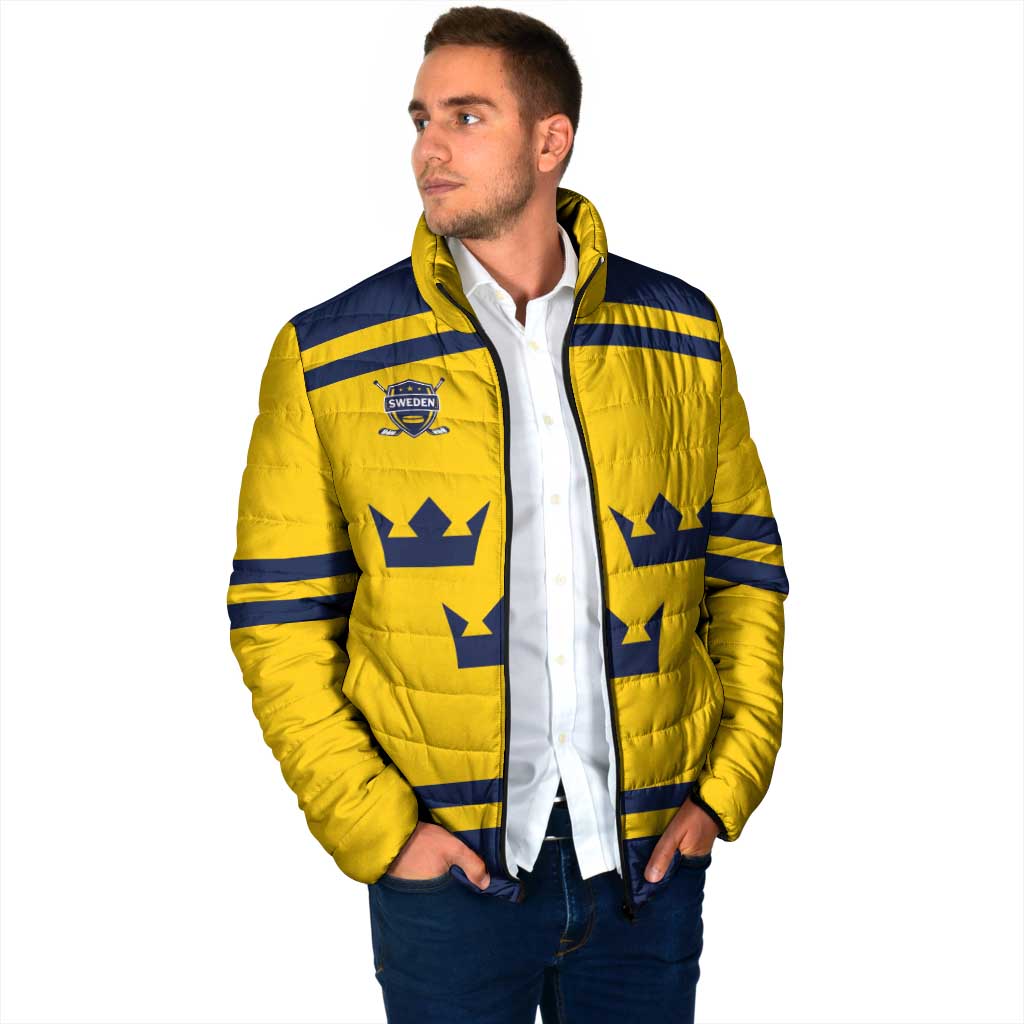 Custom Hockey 2026 Sweden Padded Jacket Tre Kronor Go Champions - Wonder Print Shop