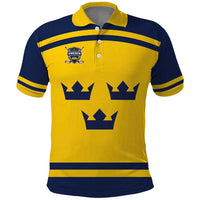 Custom Hockey 2026 Sweden Polo Shirt Tre Kronor Go Champions - Wonder Print Shop