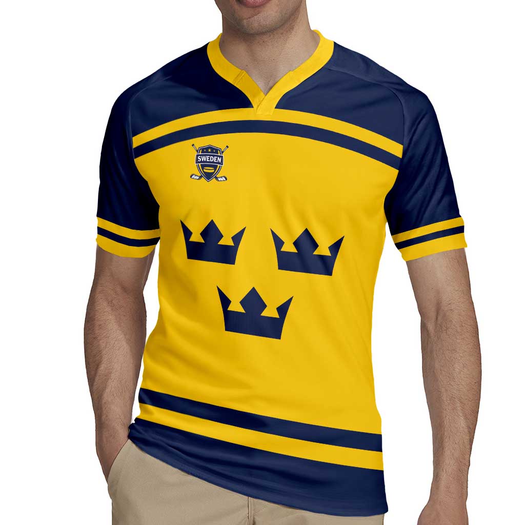 Custom Hockey 2026 Sweden Rugby Jersey Tre Kronor Go Champions - Wonder Print Shop
