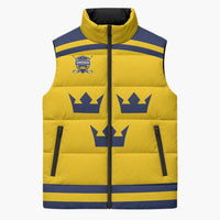 Custom Hockey 2026 Sweden Sleeveless Puffer Jacket Tre Kronor Go Champions - Wonder Print Shop