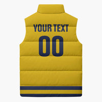 Custom Hockey 2026 Sweden Sleeveless Puffer Jacket Tre Kronor Go Champions - Wonder Print Shop