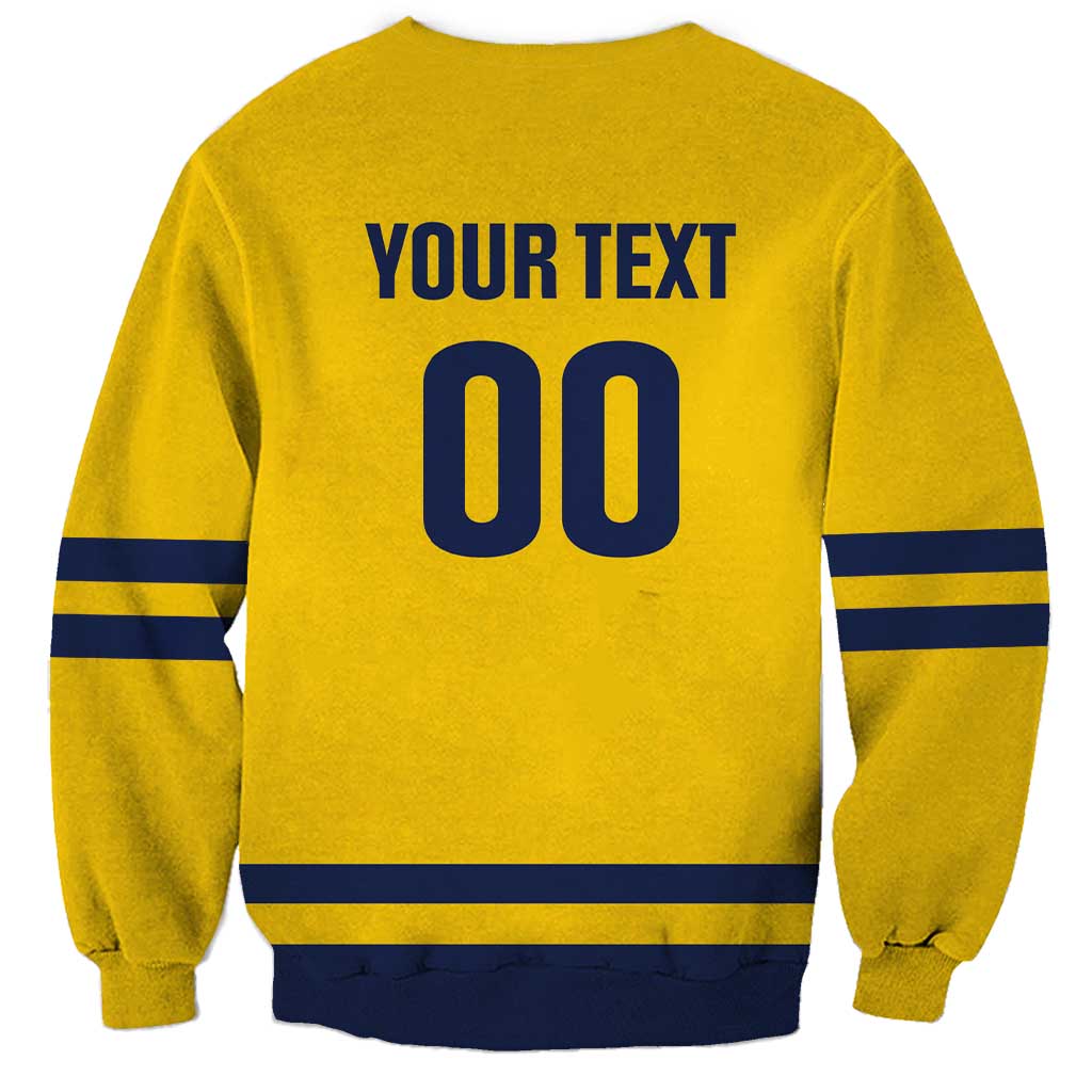 Custom Hockey 2026 Sweden Sweatshirt Tre Kronor Go Champions - Wonder Print Shop