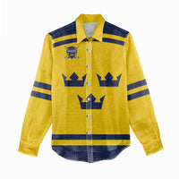 Custom Hockey 2026 Sweden Women Casual Shirt Tre Kronor Go Champions - Wonder Print Shop
