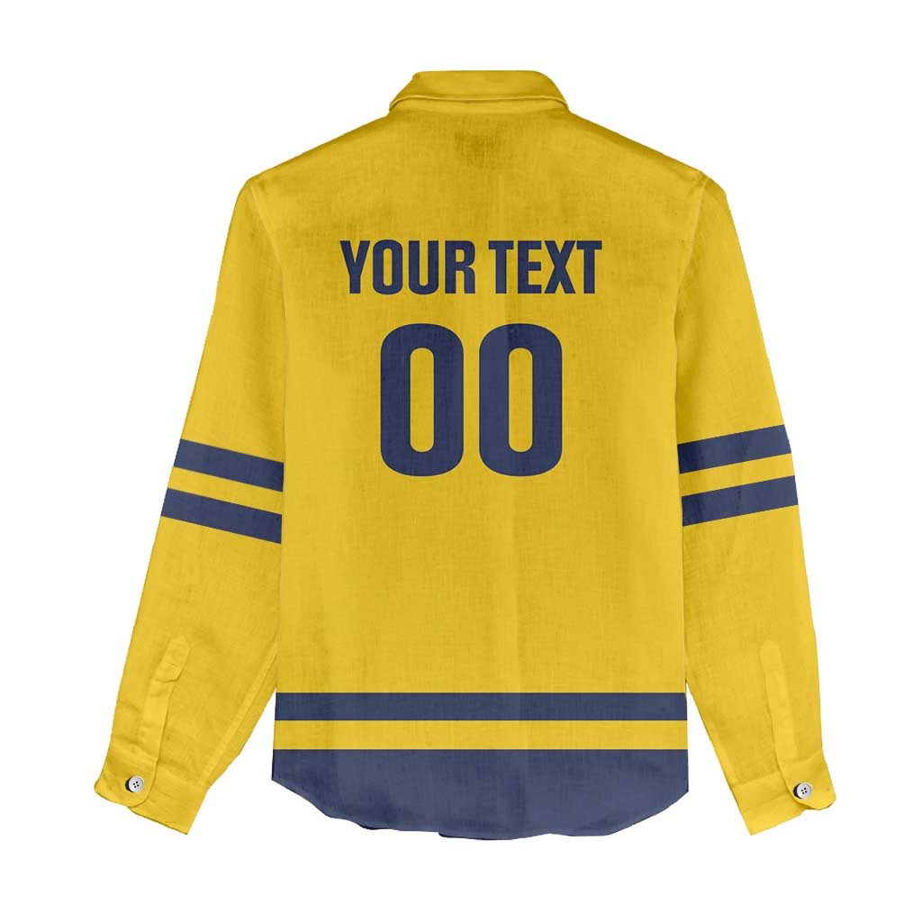 Custom Hockey 2026 Sweden Women Casual Shirt Tre Kronor Go Champions - Wonder Print Shop