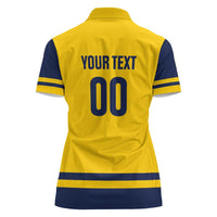 Custom Hockey 2026 Sweden Women Polo Shirt Tre Kronor Go Champions - Wonder Print Shop