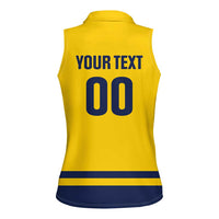 Custom Hockey 2026 Sweden Women Sleeveless Polo Shirt Tre Kronor Go Champions - Wonder Print Shop