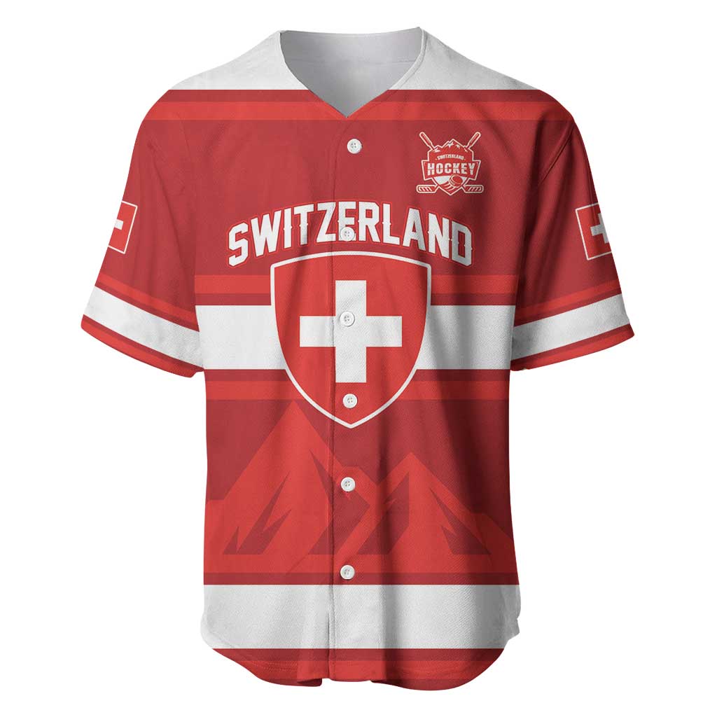 Custom Hockey 2026 Switzerland Baseball Jersey Go Champions La Nati - Wonder Print Shop