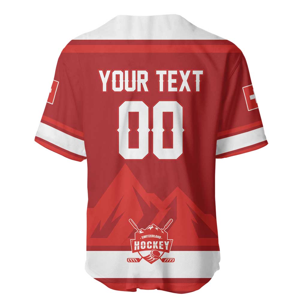 Custom Hockey 2026 Switzerland Baseball Jersey Go Champions La Nati - Wonder Print Shop