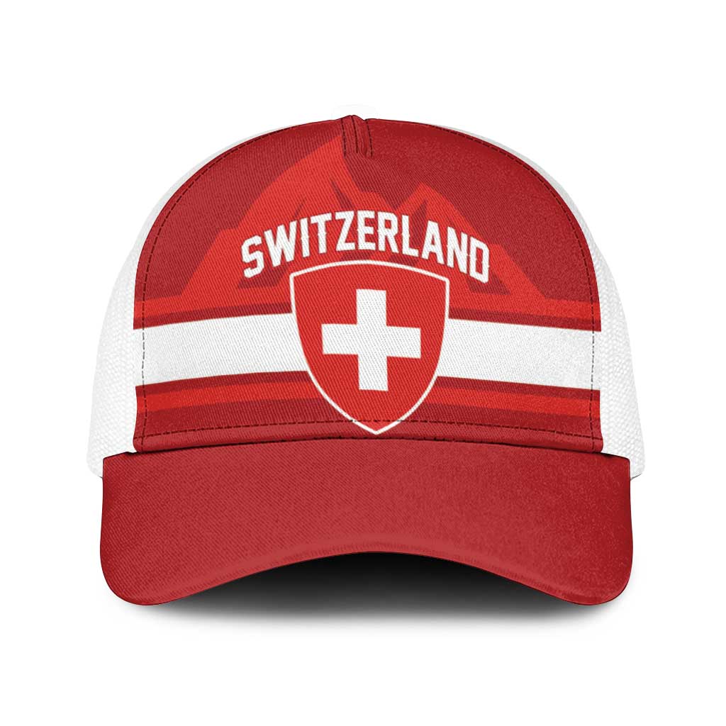 Hockey 2026 Switzerland Baseball Net Cap Go Champions La Nati