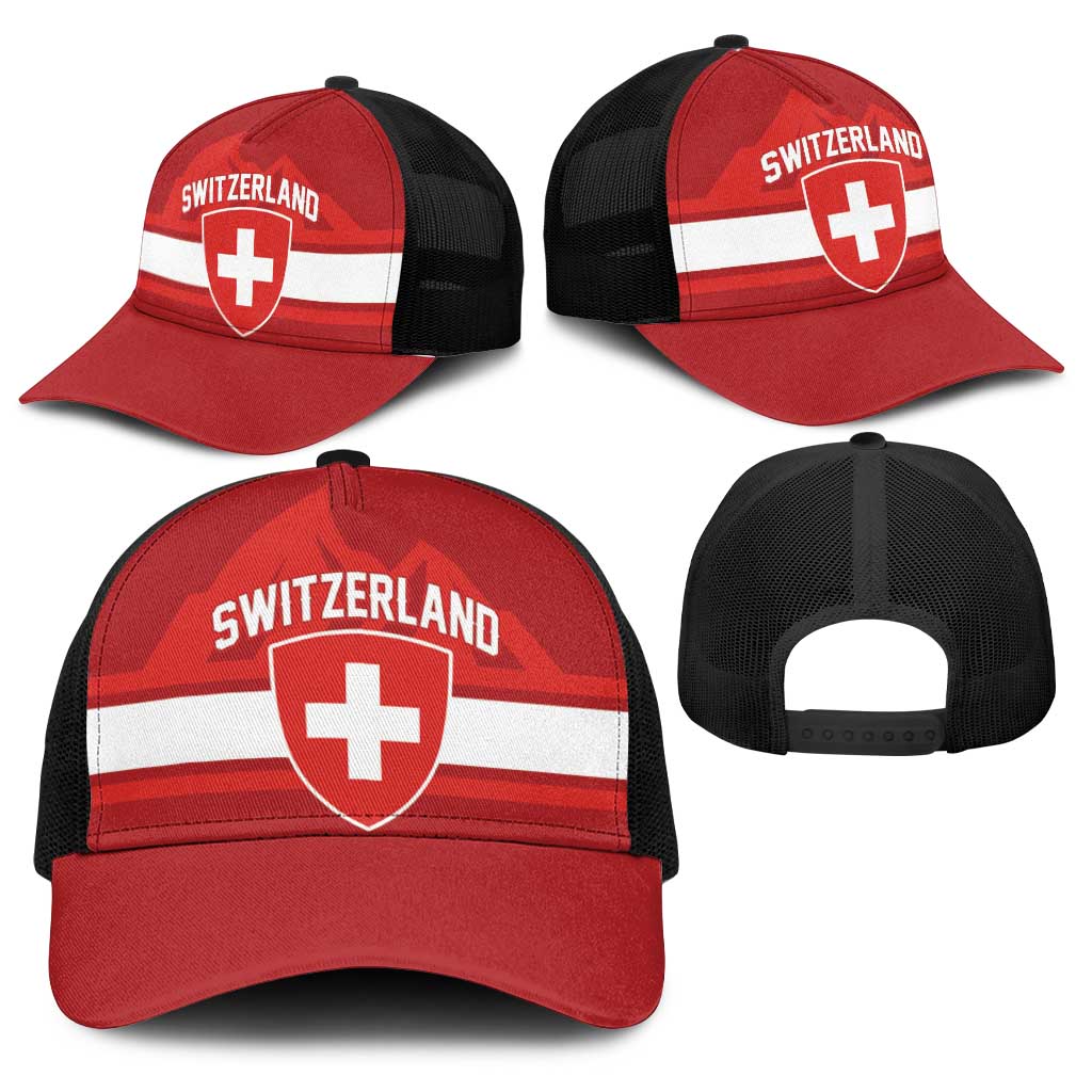 Hockey 2026 Switzerland Baseball Net Cap Go Champions La Nati