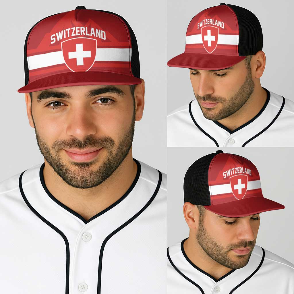 Hockey 2026 Switzerland Baseball Net Cap Go Champions La Nati