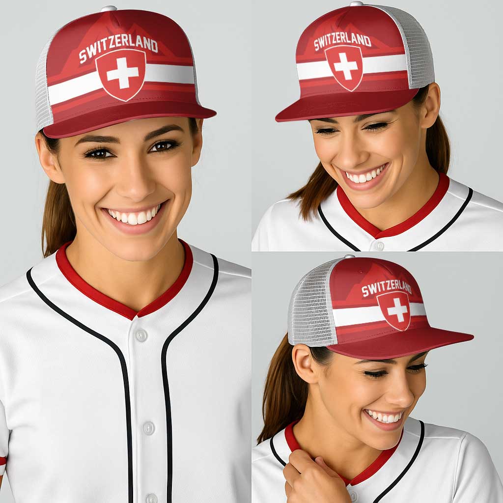 Hockey 2026 Switzerland Baseball Net Cap Go Champions La Nati