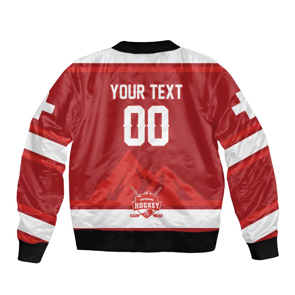 Custom Hockey 2026 Switzerland Bomber Jacket Go Champions La Nati - Wonder Print Shop