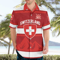 Custom Hockey 2026 Switzerland Hawaiian Shirt Go Champions La Nati - Wonder Print Shop