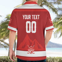 Custom Hockey 2026 Switzerland Hawaiian Shirt Go Champions La Nati - Wonder Print Shop