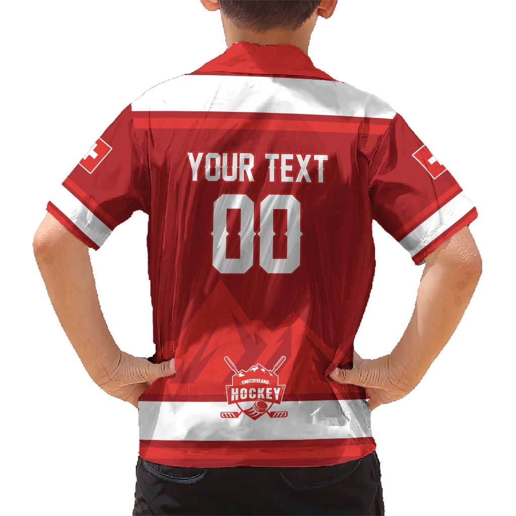 Custom Hockey 2026 Switzerland Hawaiian Shirt Go Champions La Nati - Wonder Print Shop