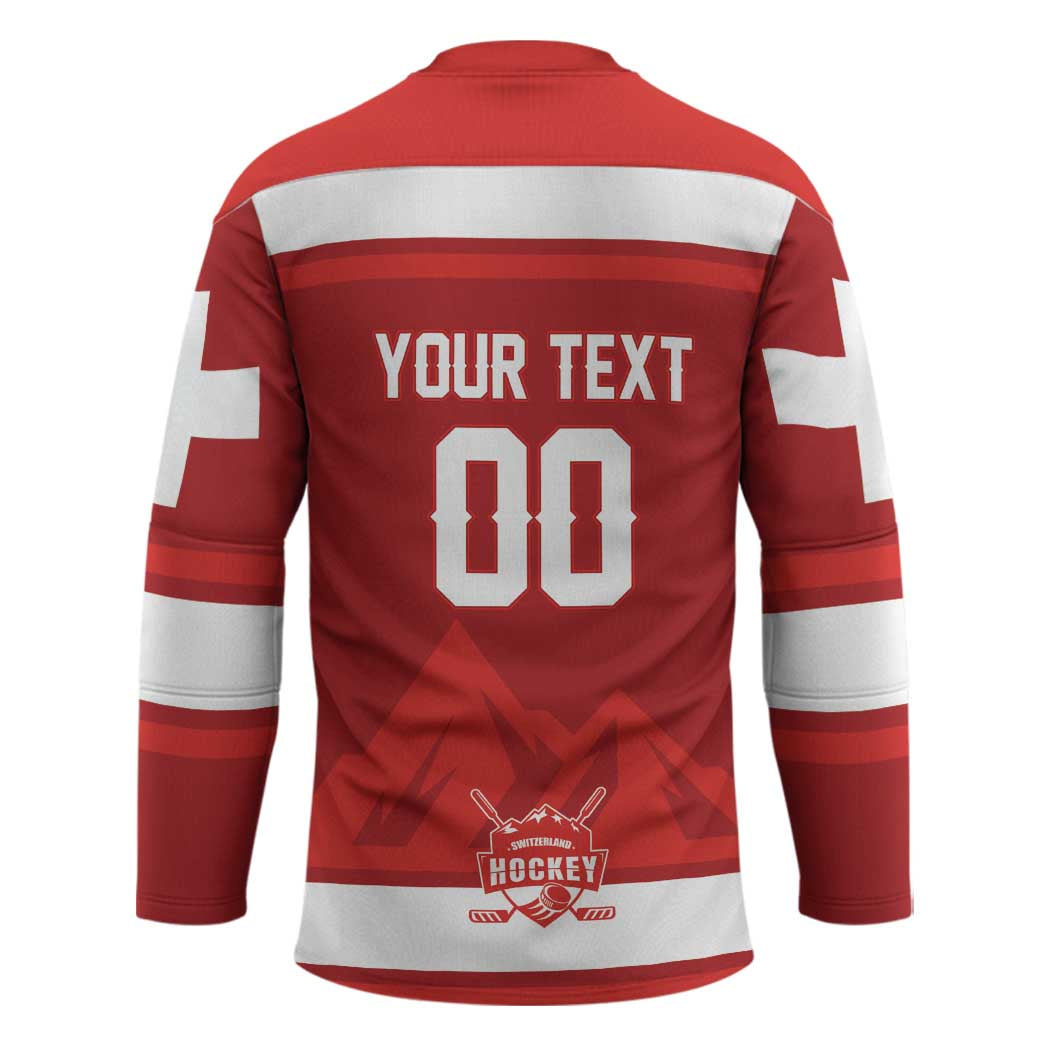 Custom Hockey 2026 Switzerland Hockey Jersey Go Champions La Nati - Wonder Print Shop